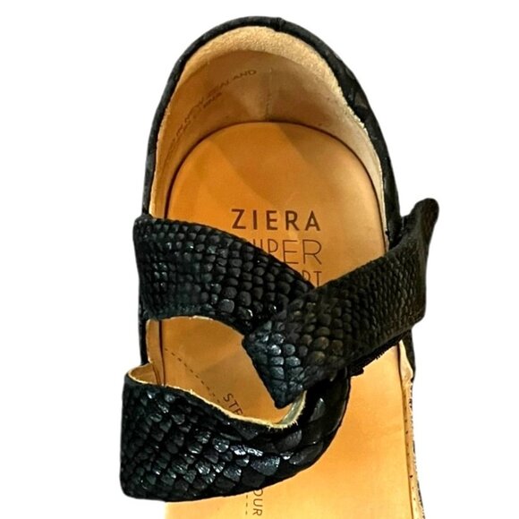 ZIERA Super Soft DOXIE Suede Adjustable Black COMFORT Strappy ARCH SUPPORT Sz 6 - Picture 6 of 16